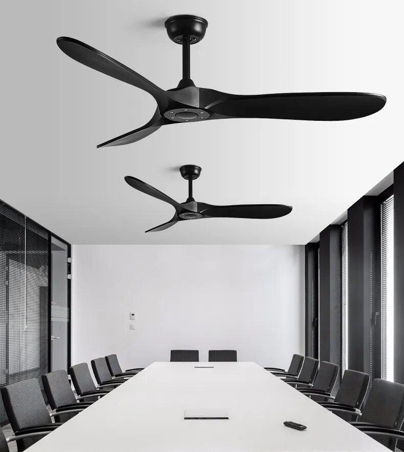 Ventilador de teto moderno Estilo Industrial com controle remoto - ZenithBreeze UrbanWind - Casa Amarela