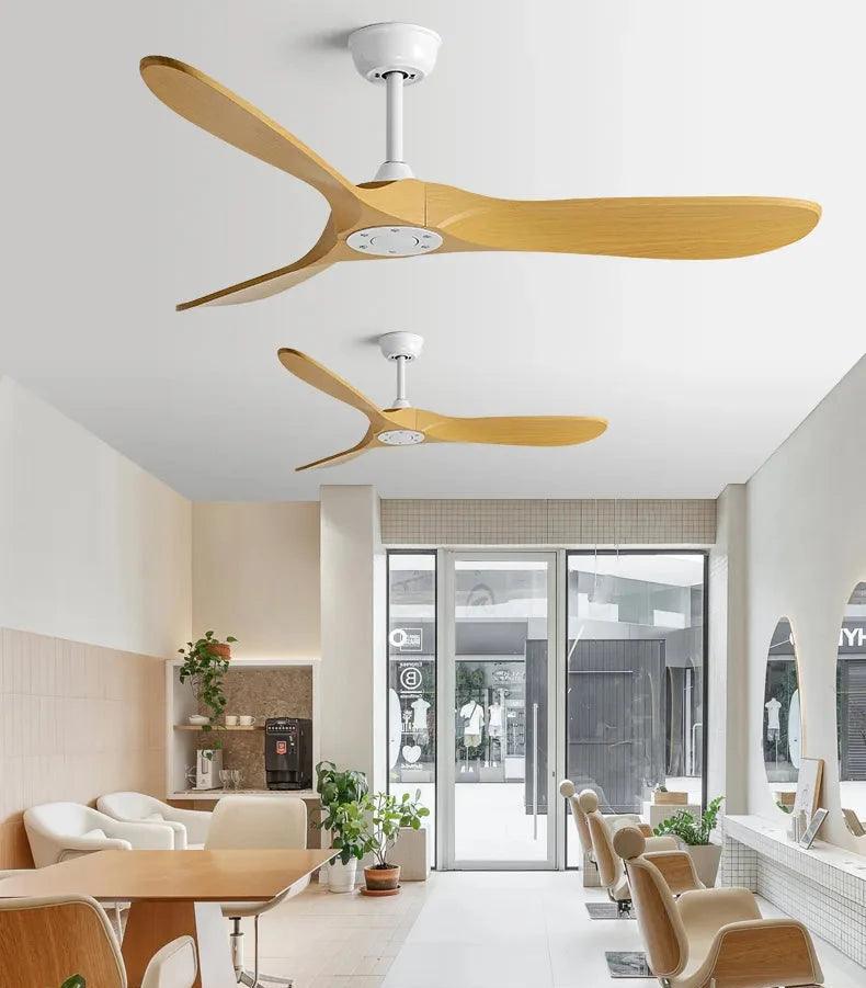 Ventilador de teto moderno Estilo Industrial com controle remoto - ZenithBreeze UrbanWind - Casa Amarela