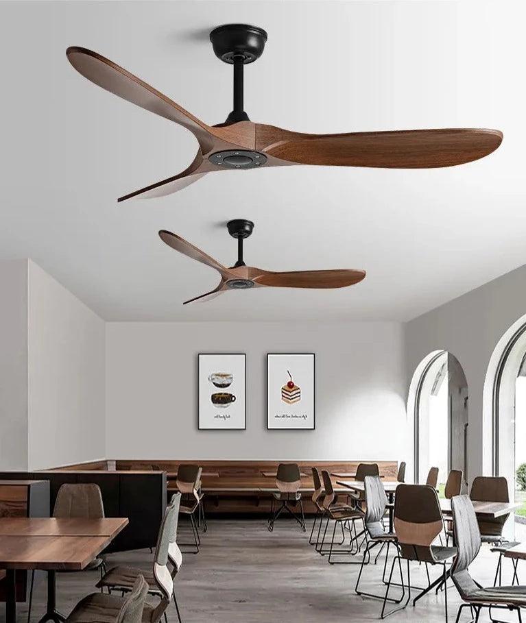 Ventilador de teto moderno Estilo Industrial com controle remoto - ZenithBreeze UrbanWind - Casa Amarela