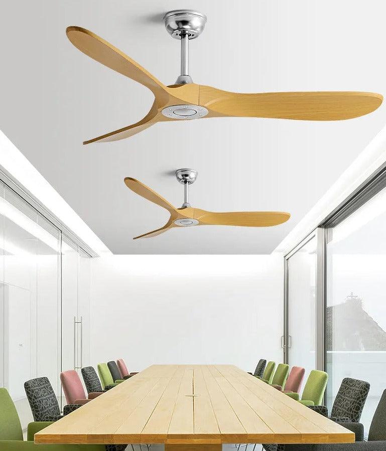 Ventilador de teto moderno Estilo Industrial com controle remoto - ZenithBreeze UrbanWind - Casa Amarela