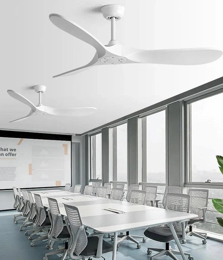 Ventilador de teto moderno Estilo Industrial com controle remoto - ZenithBreeze UrbanWind - Casa Amarela