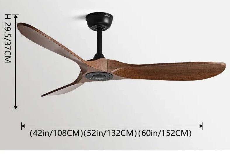 Ventilador de teto moderno Estilo Industrial com controle remoto - ZenithBreeze UrbanWind - Casa Amarela