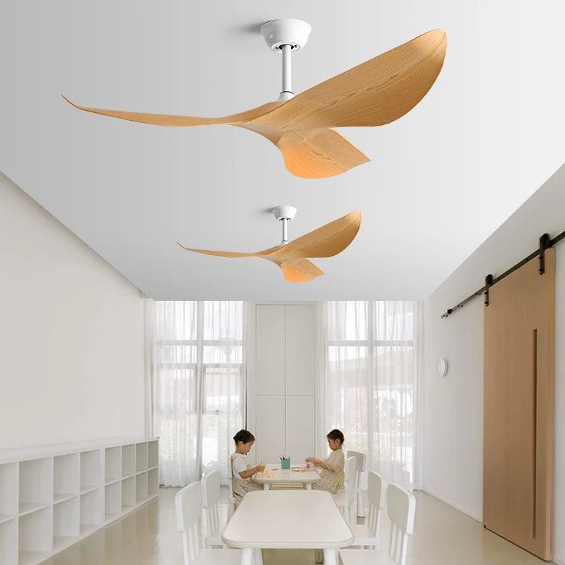 Ventilador de teto moderno Estilo Industrial com controle remoto - ZenithBreeze UrbanWind X2 - Casa Amarela