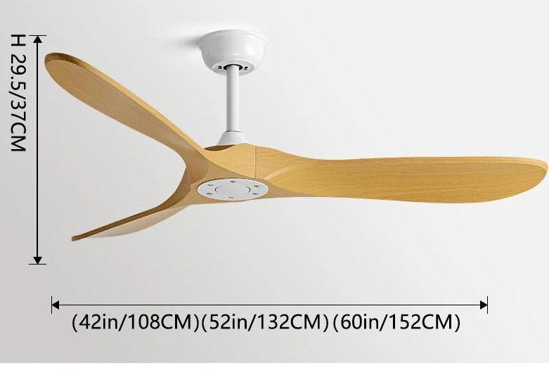 Ventilador de teto moderno Estilo Industrial com controle remoto - ZenithBreeze UrbanWind - Casa Amarela