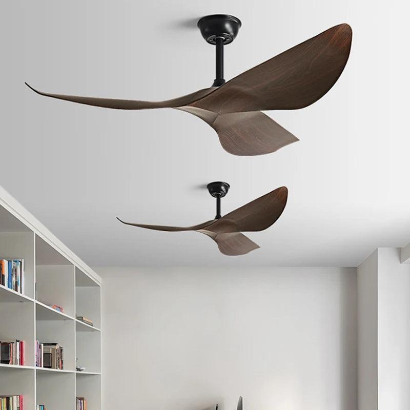 Ventilador de teto moderno Estilo Industrial com controle remoto - ZenithBreeze UrbanWind X2 - Casa Amarela