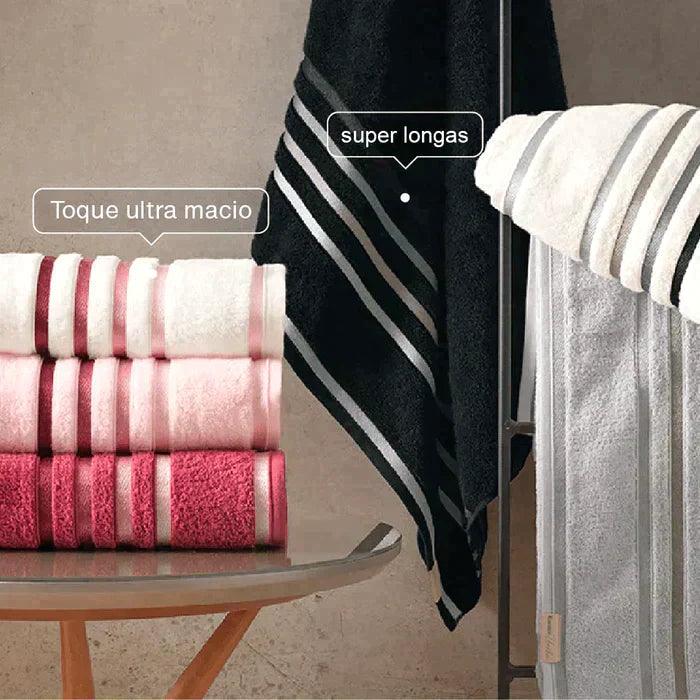 20 Toalhas Super Banhão + 10 Toalhas de Rosto de BRINDE Combo Luxo de Banho - Conforto e Sofisticação Inigualáveis! - Casa Amarela