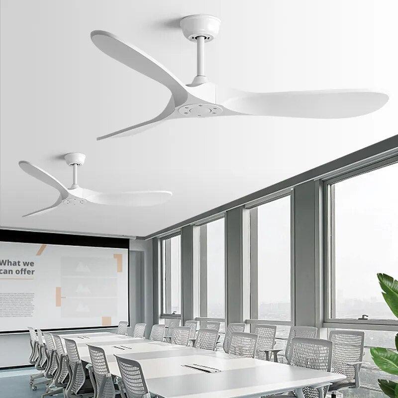 Ventilador de teto moderno Estilo Industrial com controle remoto - ZenithBreeze UrbanWind - Casa Amarela