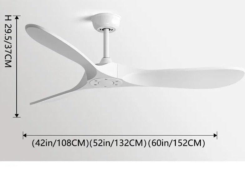 Ventilador de teto moderno Estilo Industrial com controle remoto - ZenithBreeze UrbanWind - Casa Amarela