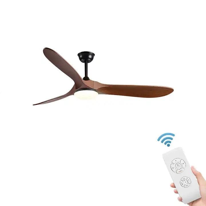Ventilador de teto moderno Estilo Industrial com controle remoto - ZenithBreeze UrbanWind - Casa Amarela
