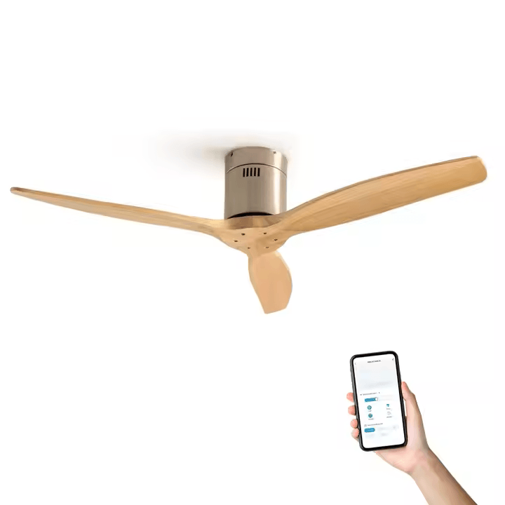 Ventilador de teto moderno Potente - ZenithBreeze X3 Professional - Casa Amarela