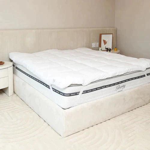 PILLOW TOP ORIGINAL + 4 Travesseiros Pluma de Ganso Sintético - Casa Amarela