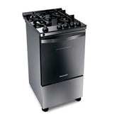 Fogão Brastemp 4 Bocas Inox com mesa de vidro, dupla chama e grill elétrico - BFO4VBR - Casa Amarela