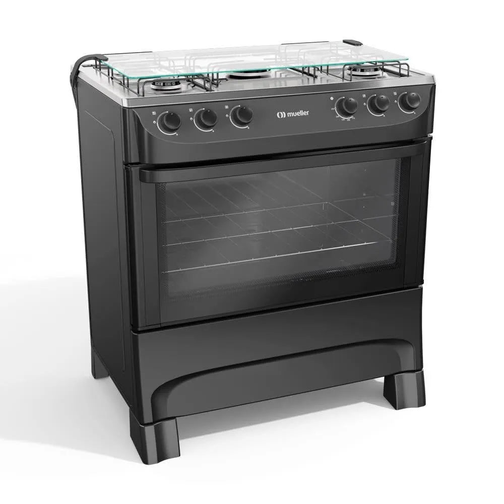 Mueller 5 bocas Preto Fosco Acendimento Manual Mfi5ba