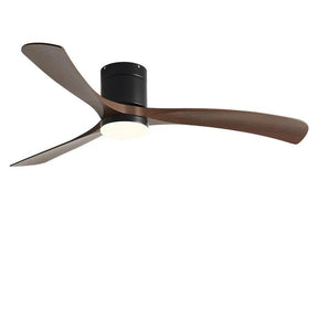 Ventilador de teto moderno com Iluminação e Controle Remoto - ZenithBreeze X2 - Casa Amarela