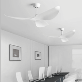 Ventilador de teto moderno Estilo Industrial com controle remoto - ZenithBreeze UrbanWind X2 - Casa Amarela