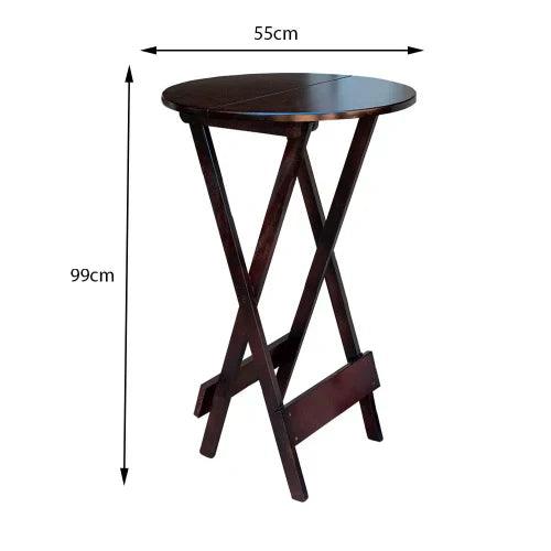 [LÍQUIDA DEZEMBRO] - Conjunto de Mesa Bistrô de Madeira com 4 Cadeiras Dobravel Ideal para Bar e Restaurante Tabaco - Casa Amarela