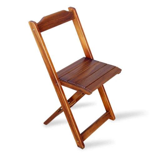 [LÍQUIDA DEZEMBRO] - Conjunto de Mesa 70x70 Dobrável com 4 Cadeiras para Área Gourmet - Mel - Casa Amarela