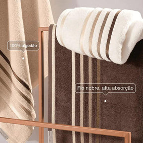 20 Toalhas Super Banhão + 10 Toalhas de Rosto de BRINDE Combo Luxo de Banho - Conforto e Sofisticação Inigualáveis! - Casa Amarela