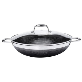 CAÇAROLA WOK EM AÇO INOX 34 CM HIVE - Casa Amarela