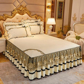 Jogo De Cama de Veludo Estilo Europeu - Golden Dream - Casa Amarela
